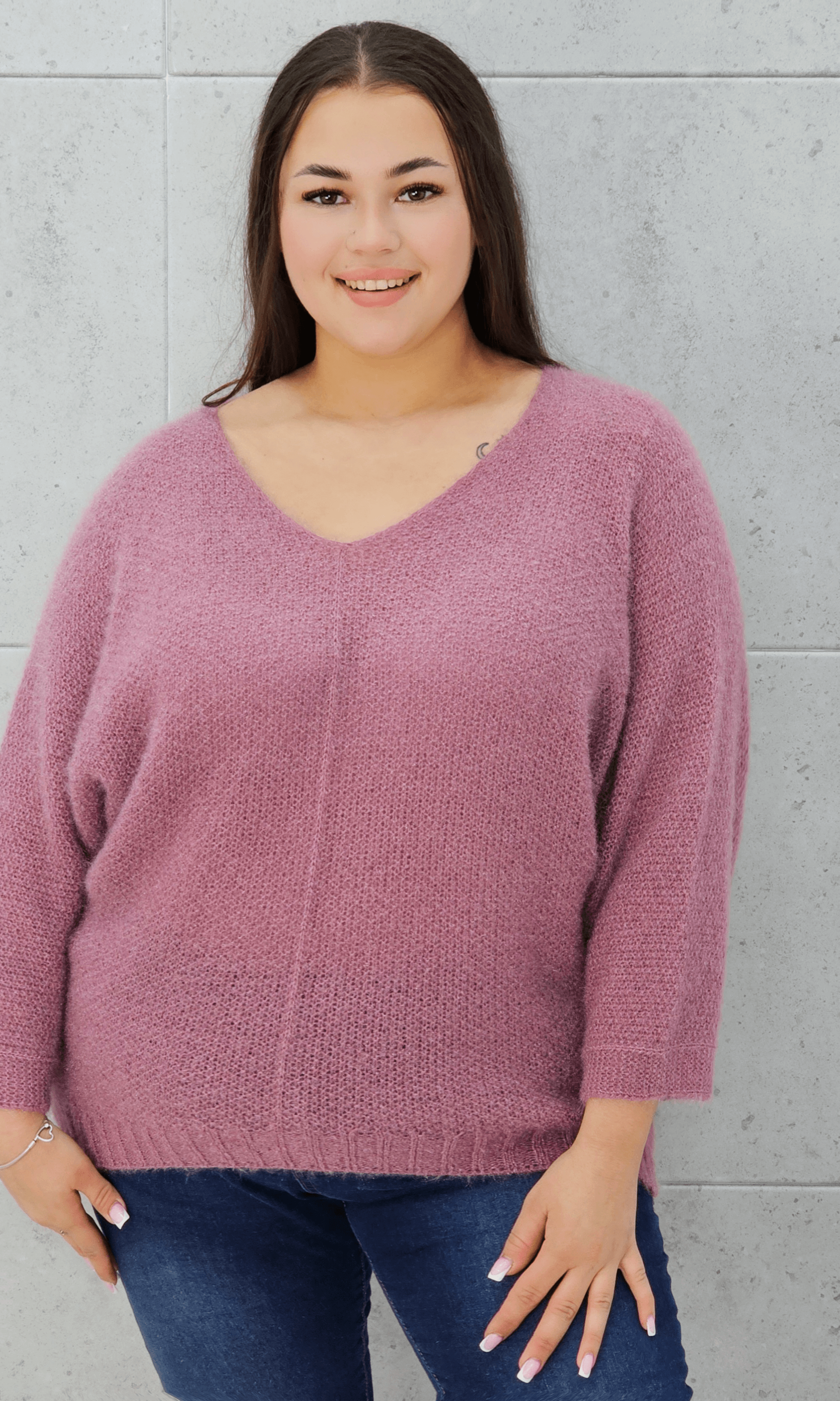 Sweter oversize z miękkiej dzianiny Stylowa XL