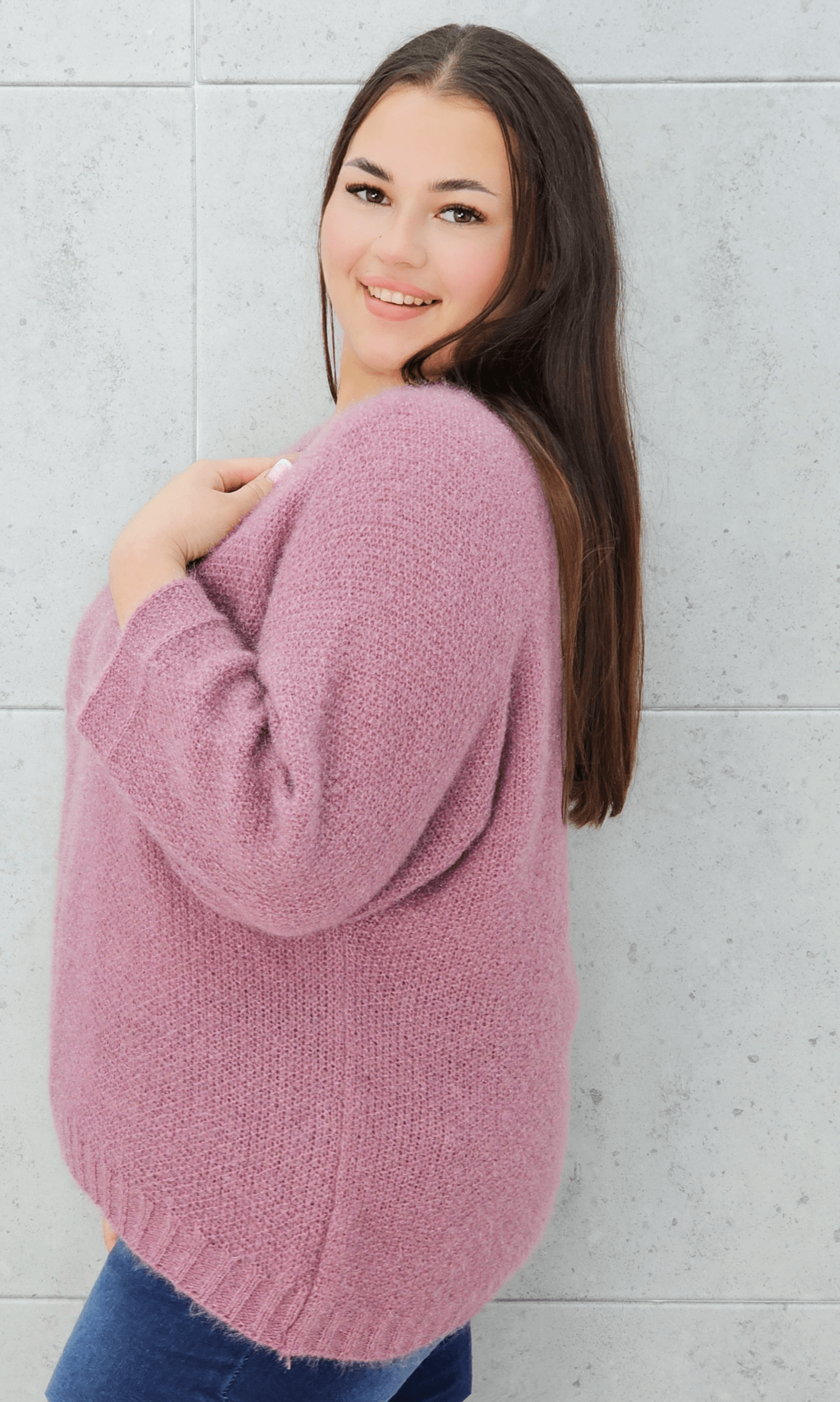 Sweter oversize z miękkiej dzianiny Stylowa XL