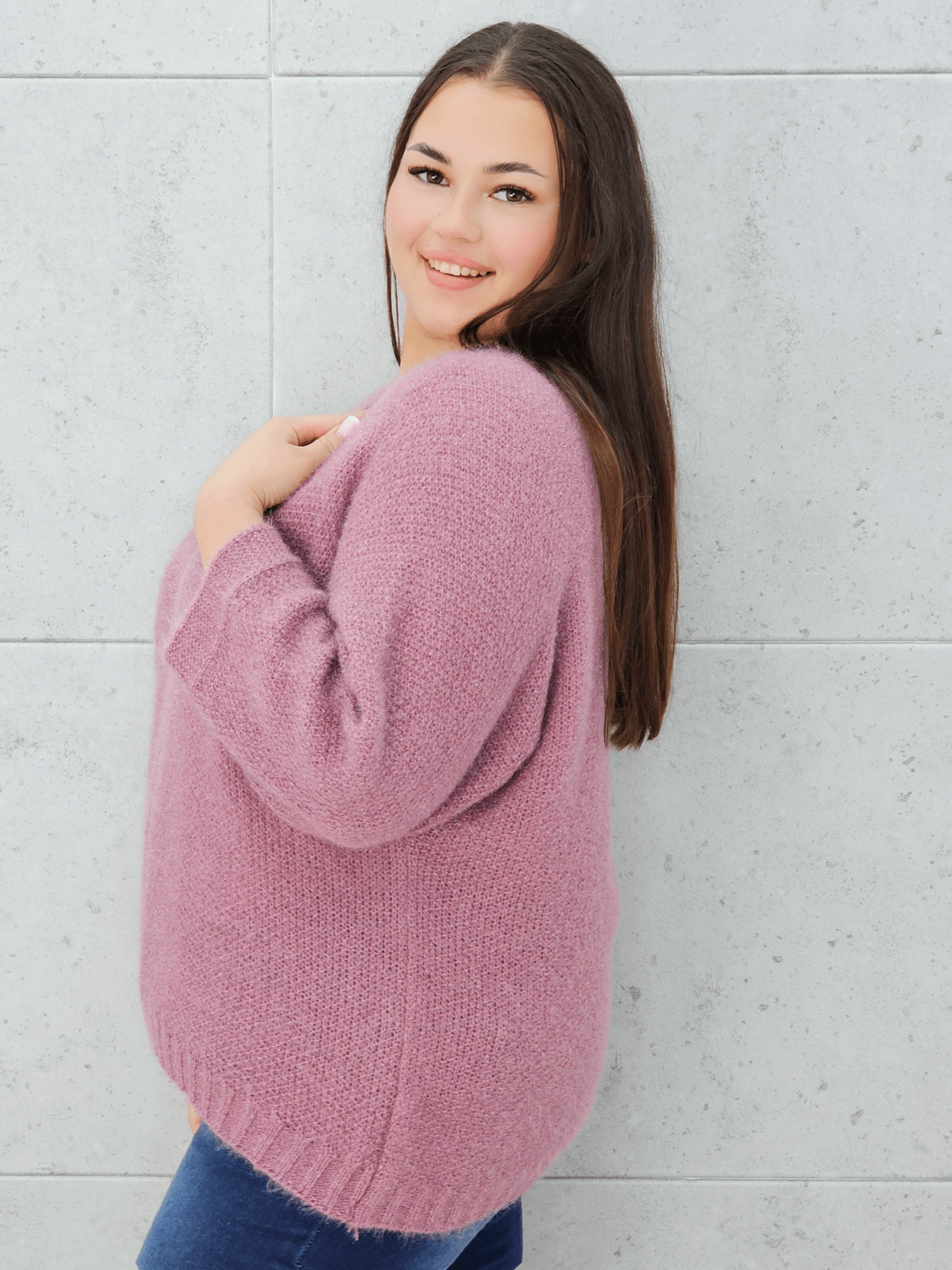 Sweter oversize z miękkiej dzianiny Stylowa XL