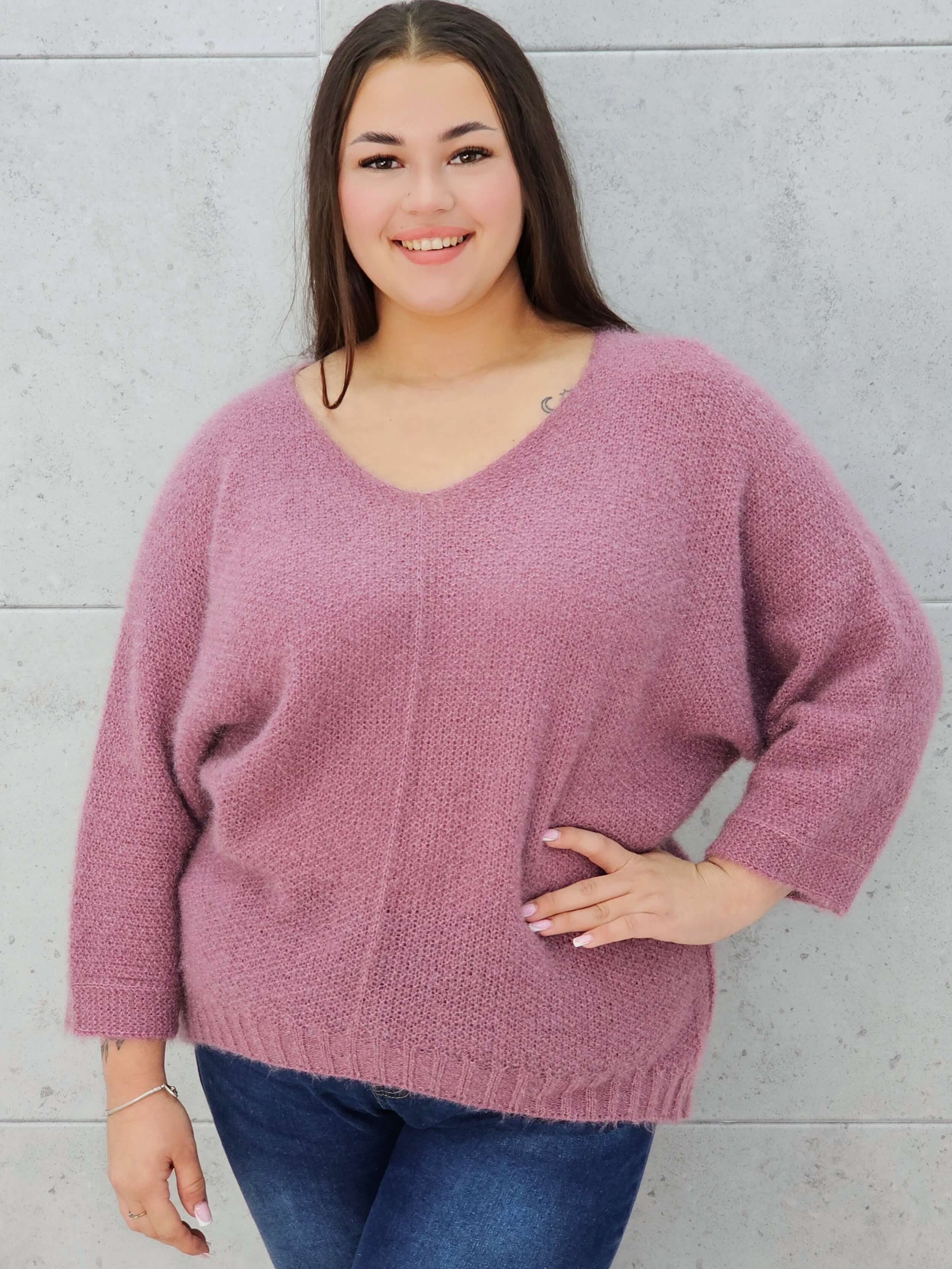 Sweter oversize z miękkiej dzianiny Stylowa XL