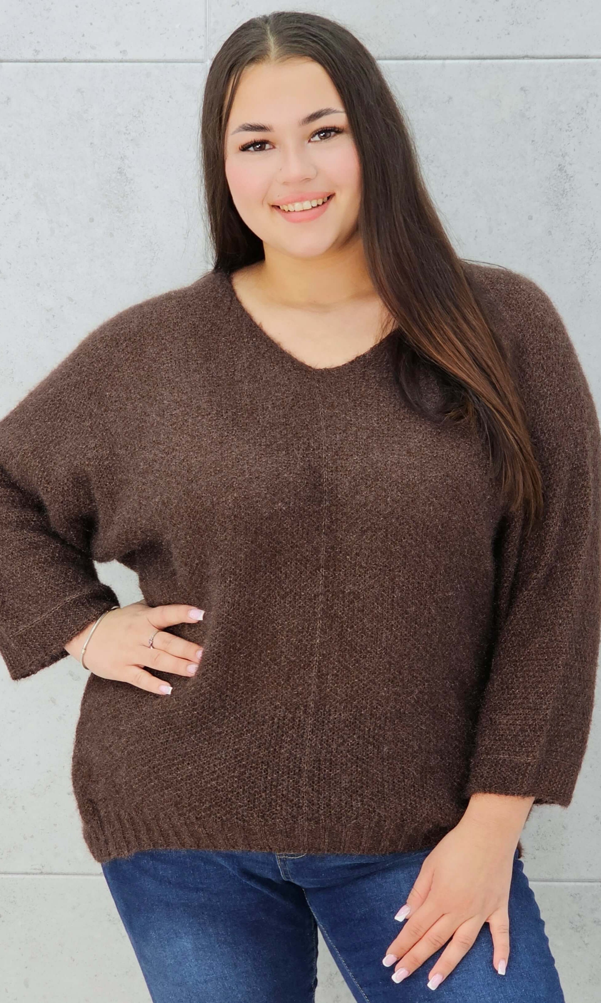 Sweter oversize z miękkiej dzianiny Stylowa XL