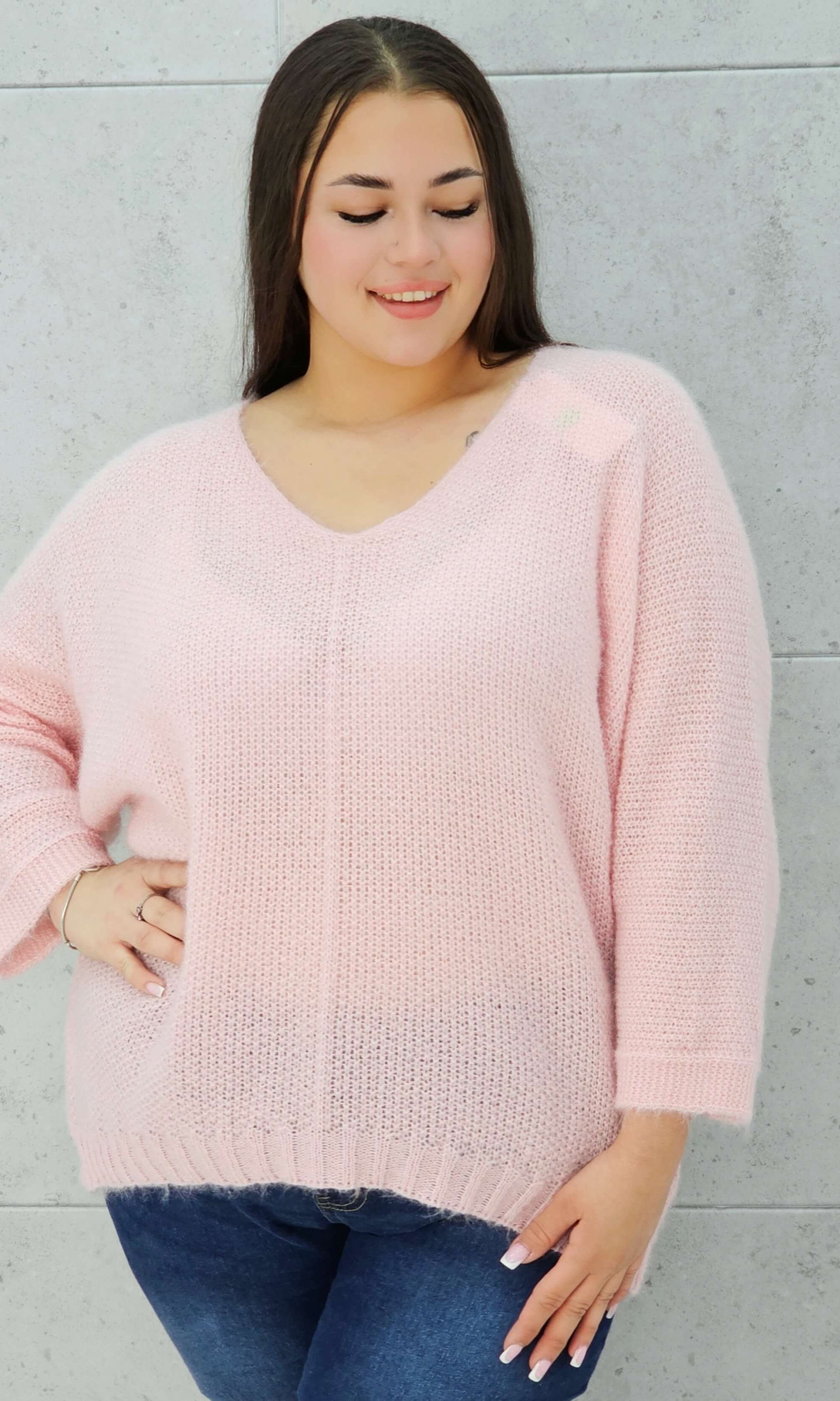 Sweter oversize z miękkiej dzianiny Stylowa XL
