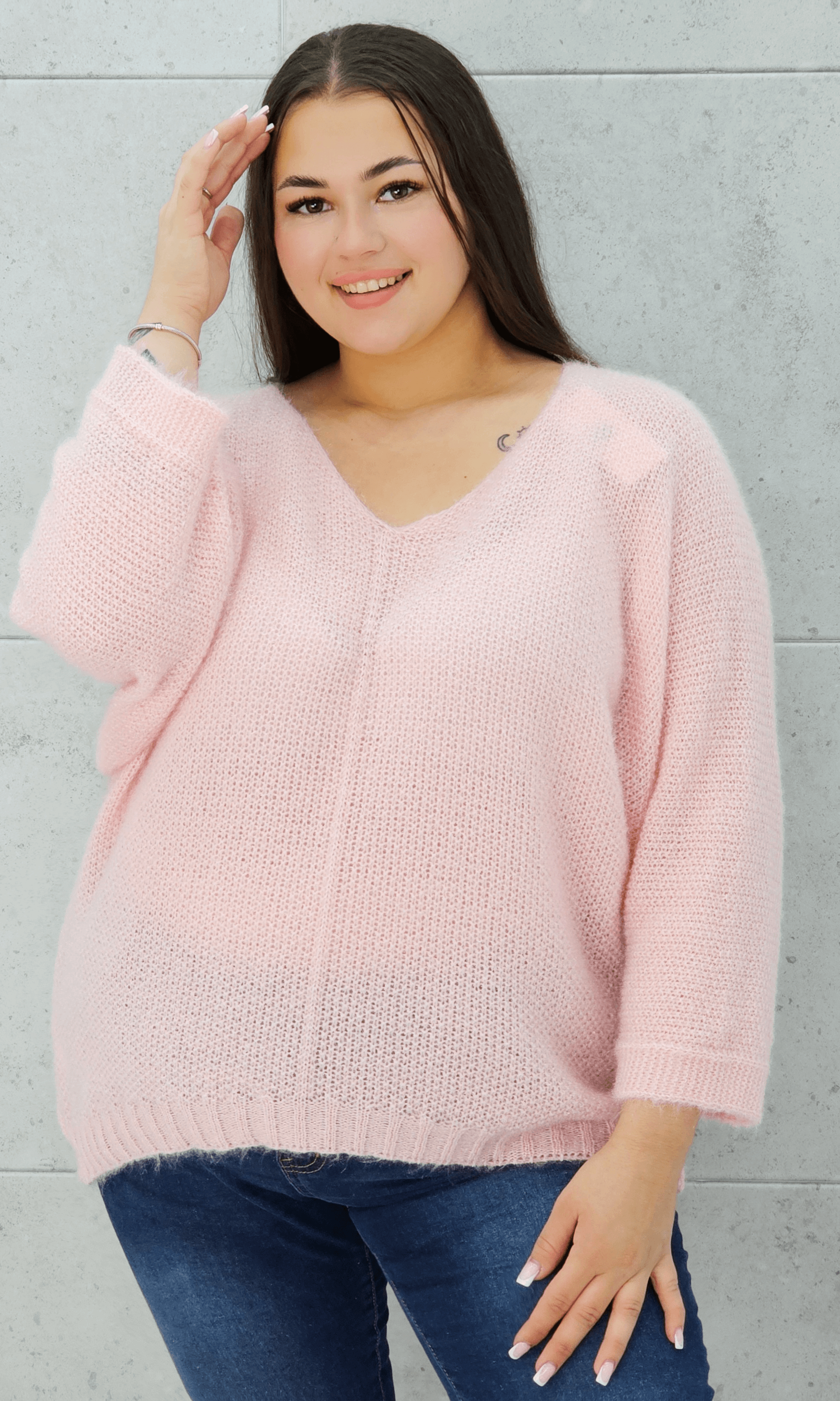 Sweter oversize z miękkiej dzianiny Stylowa XL