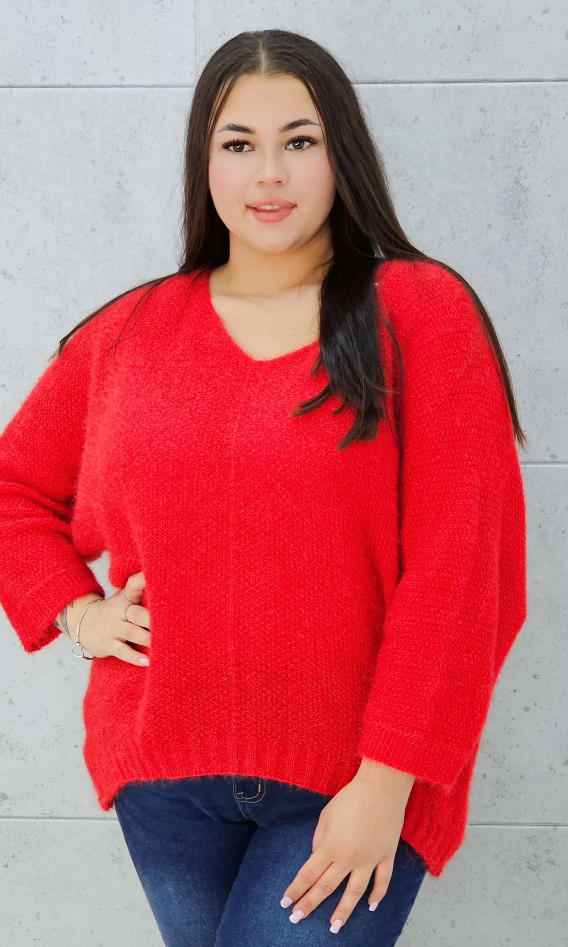 Sweter oversize z miękkiej dzianiny Stylowa XL