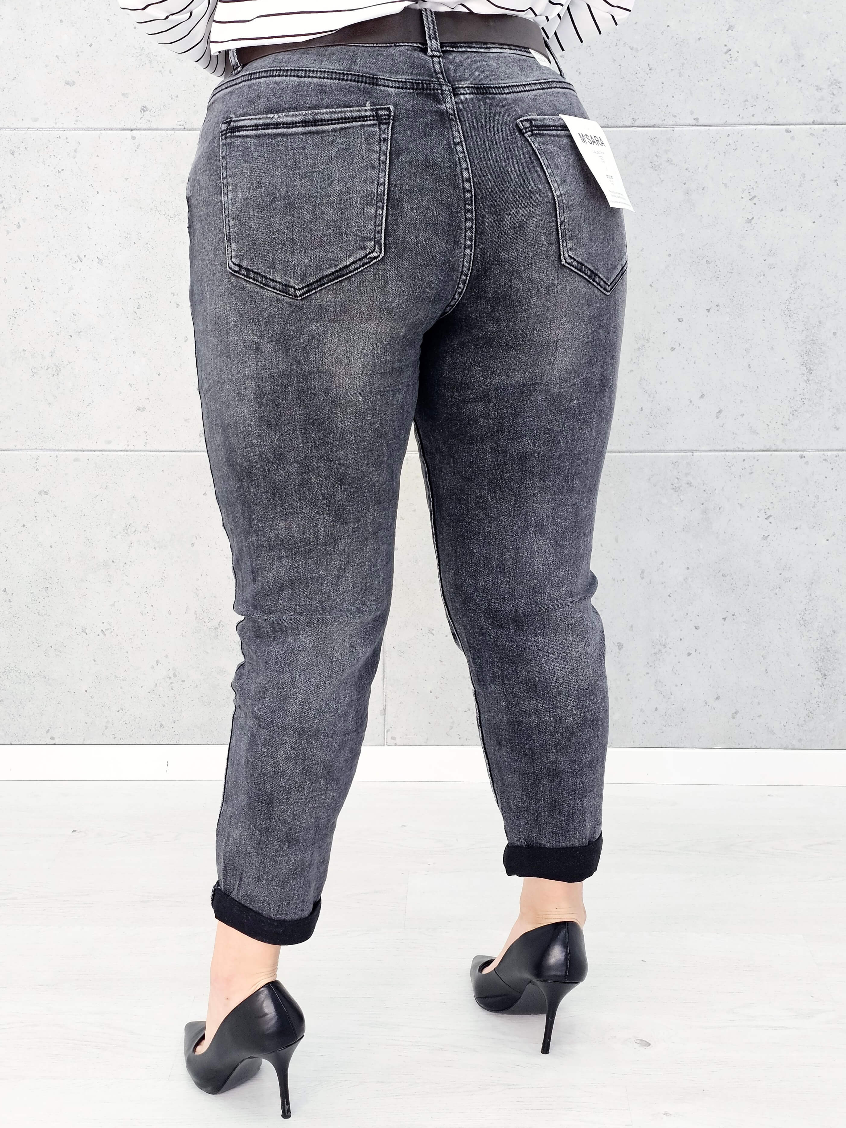 Spodnie jeansowe StylowaXL – nowoczesny fason i perfekcyjne dopasowanie w modzie plus size. M.Sara Stylowa XL
