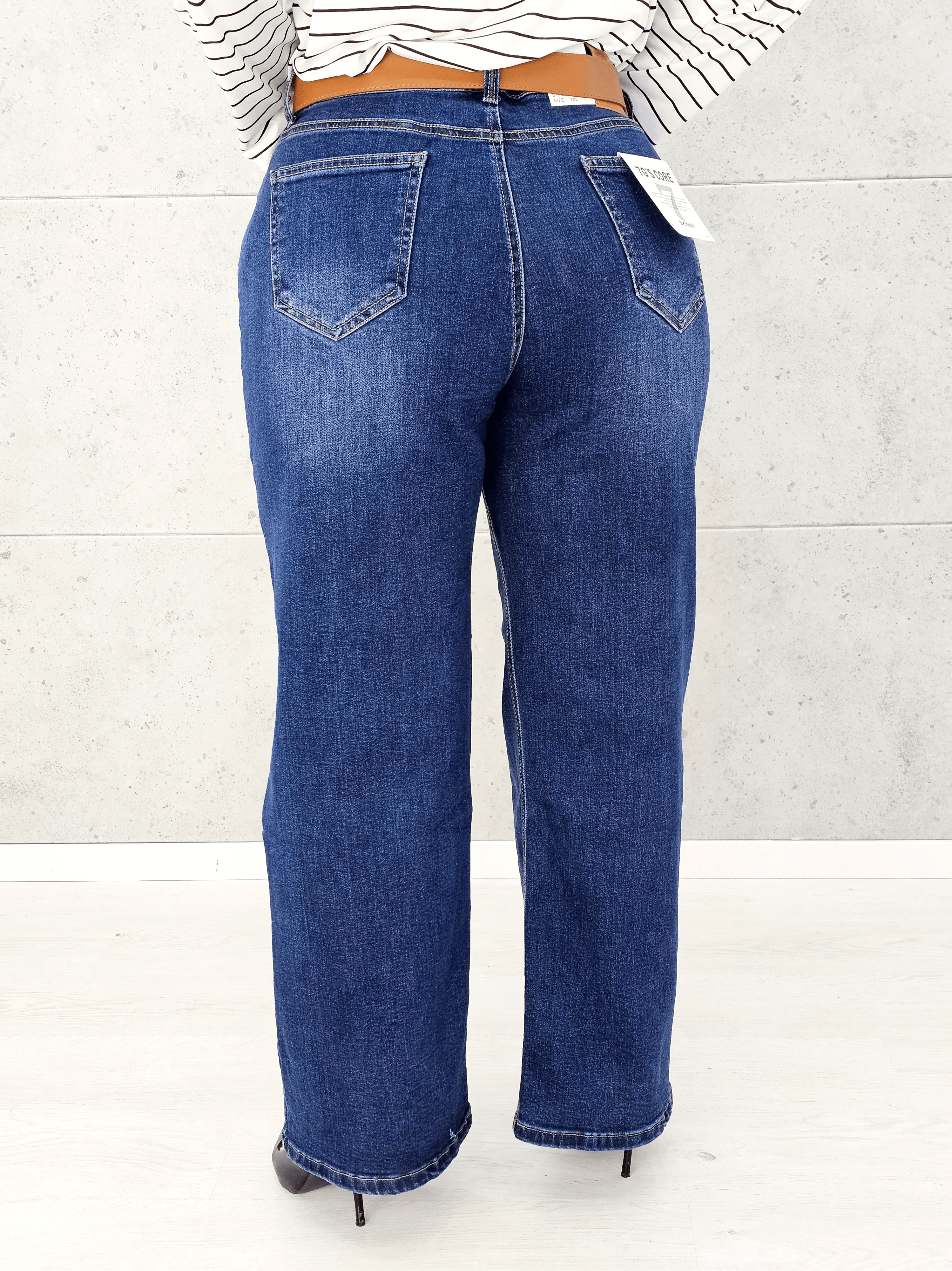 Spodnie jeansowe StylowaXL Wide Leg – eleganckie spodnie plus size o szerokim kroju Stylowa XL