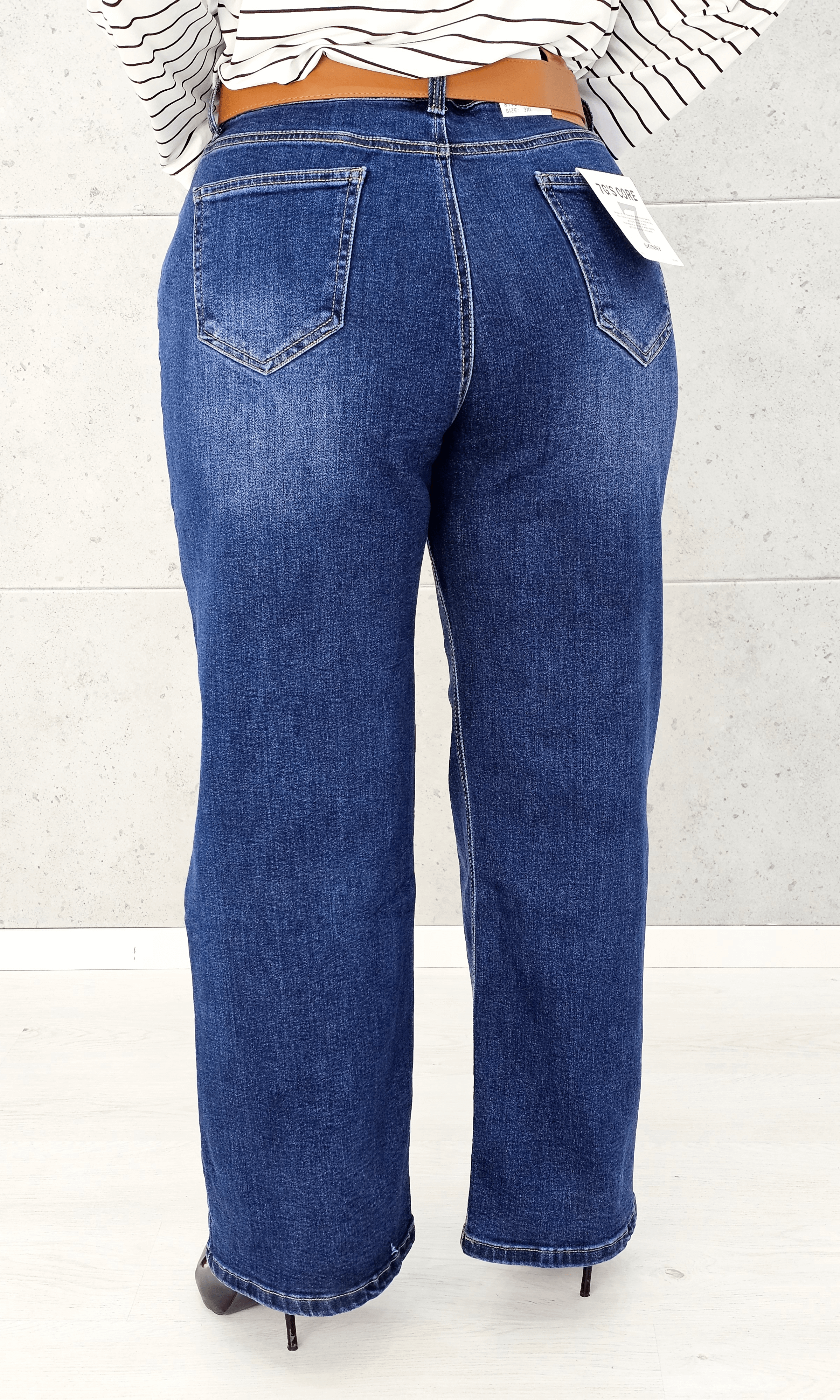 Spodnie jeansowe StylowaXL Wide Leg – eleganckie spodnie plus size o szerokim kroju Stylowa XL