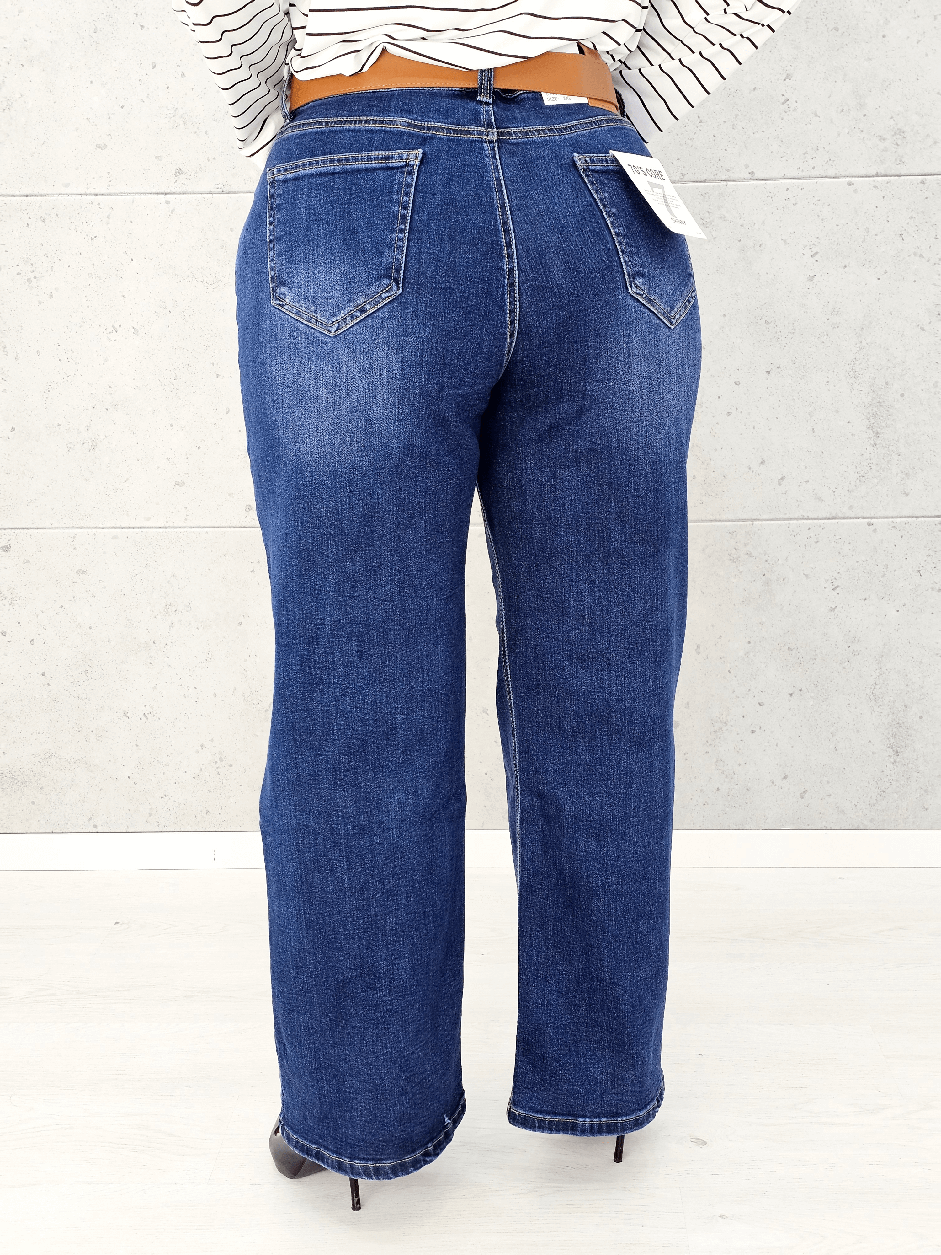 Spodnie jeansowe StylowaXL Wide Leg – eleganckie spodnie plus size o szerokim kroju Stylowa XL