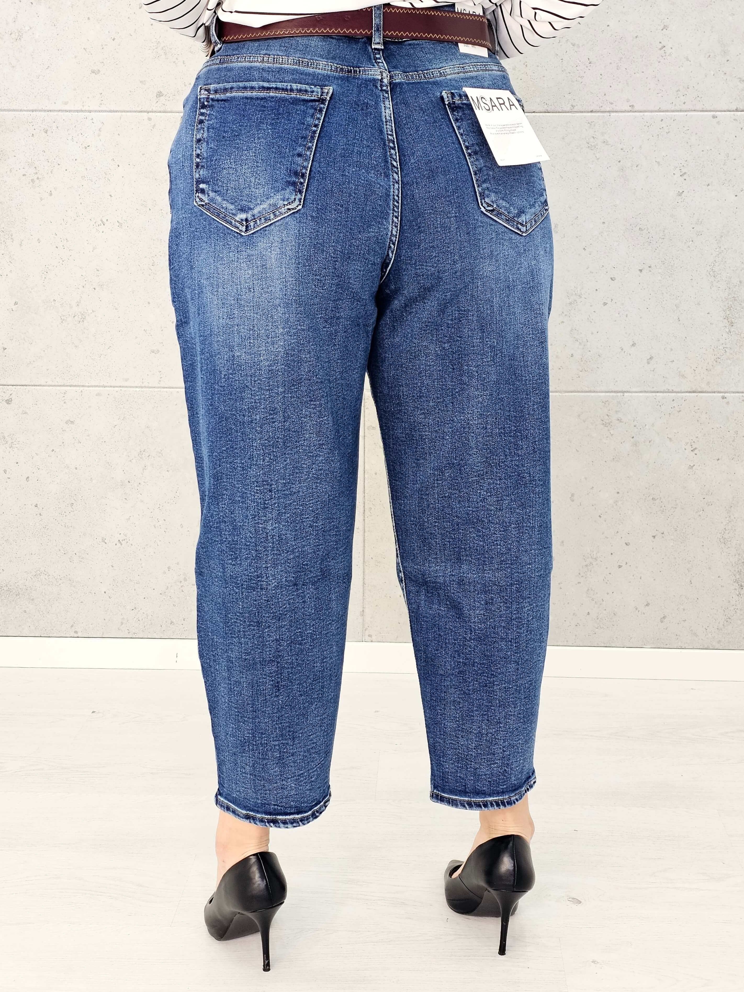 Spodnie jeansowe StylowaXL Mom Fit – wygodne i modne spodnie plus size Stylowa XL