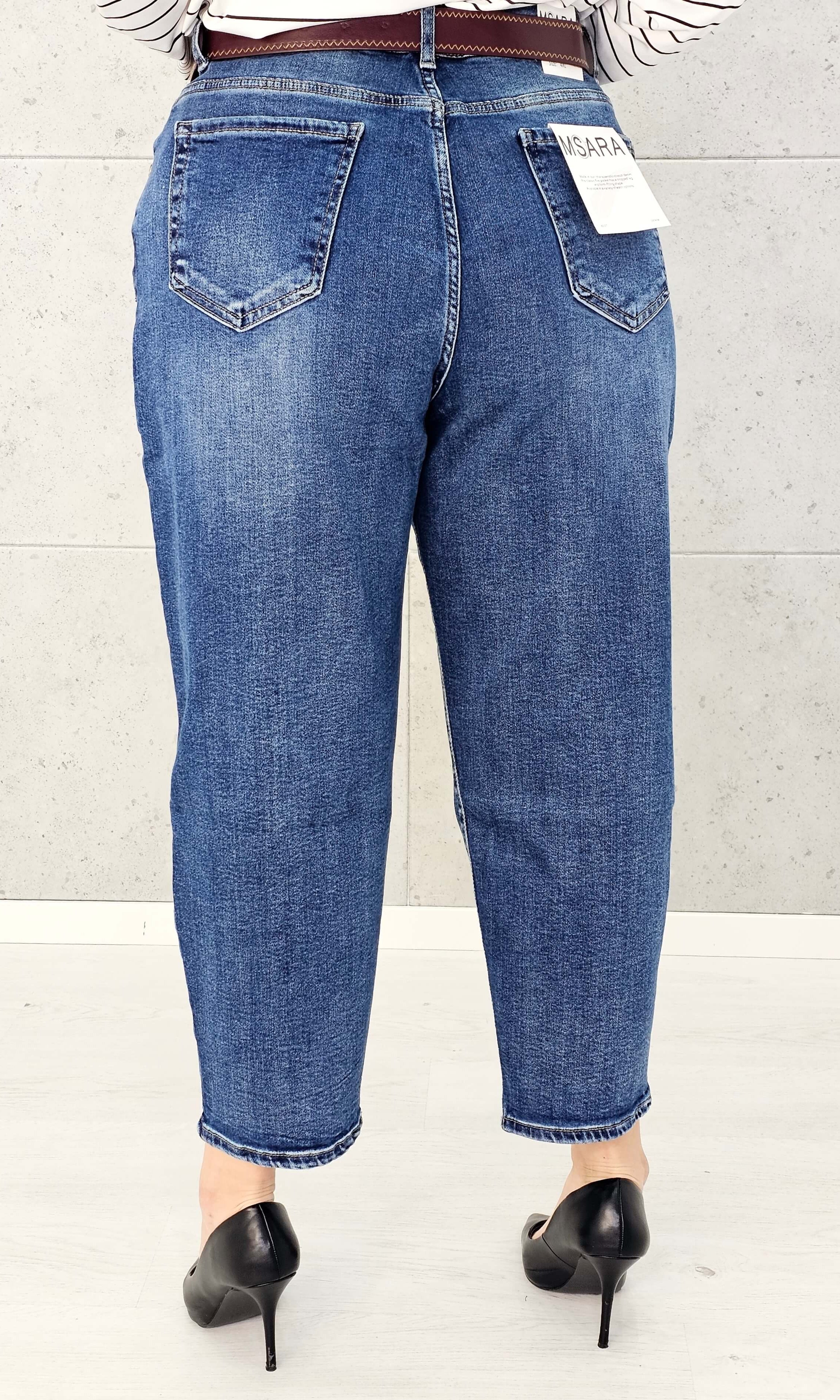 Spodnie jeansowe StylowaXL Mom Fit – wygodne i modne spodnie plus size Stylowa XL