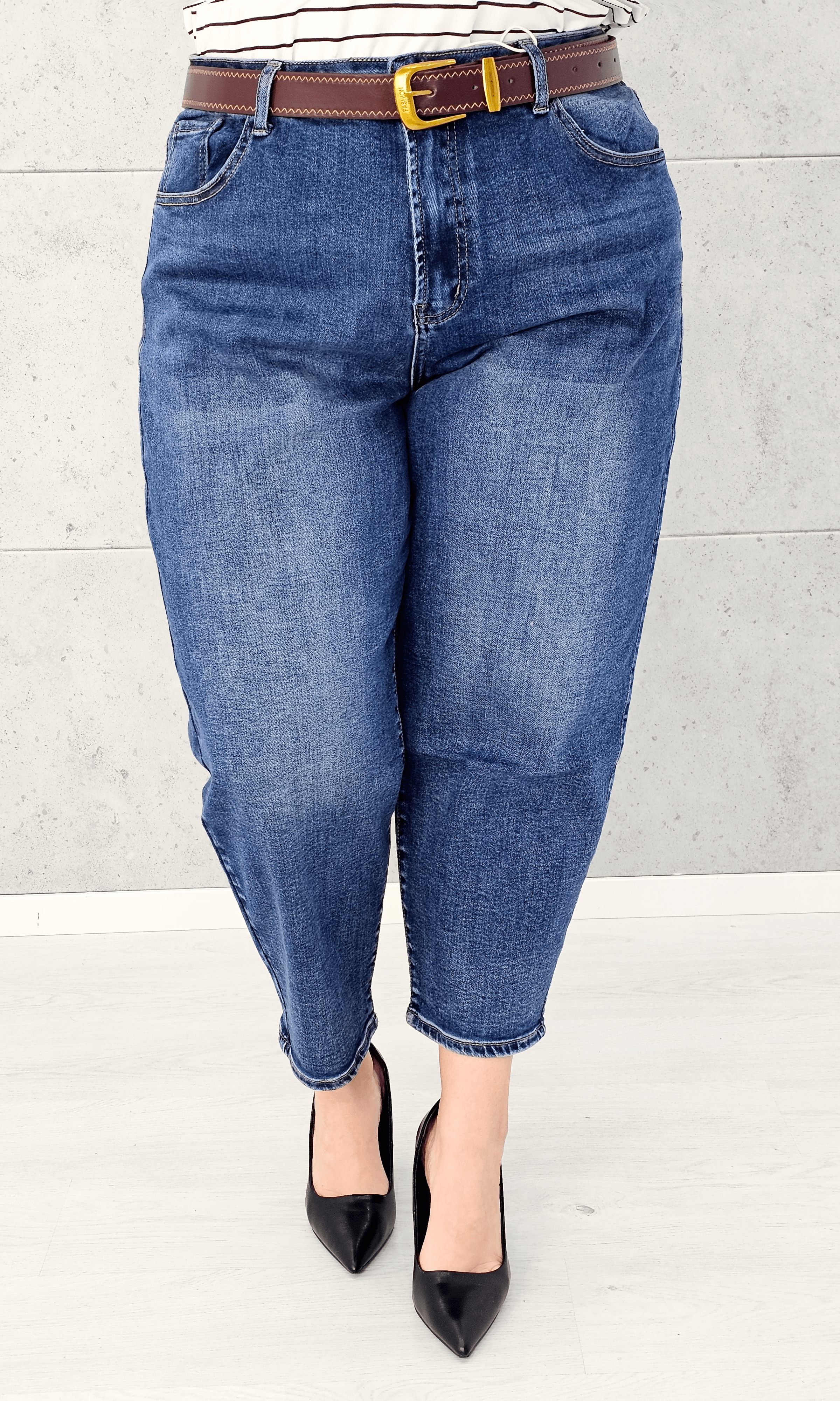 Spodnie jeansowe StylowaXL Mom Fit – wygodne i modne spodnie plus size Stylowa XL