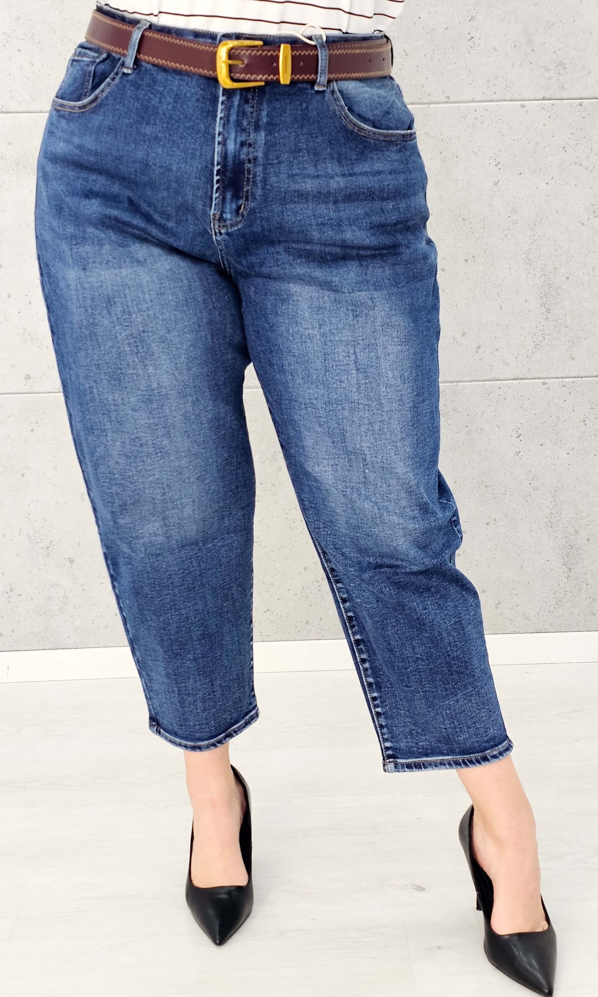 Spodnie jeansowe StylowaXL Mom Fit – wygodne i modne spodnie plus size Stylowa XL