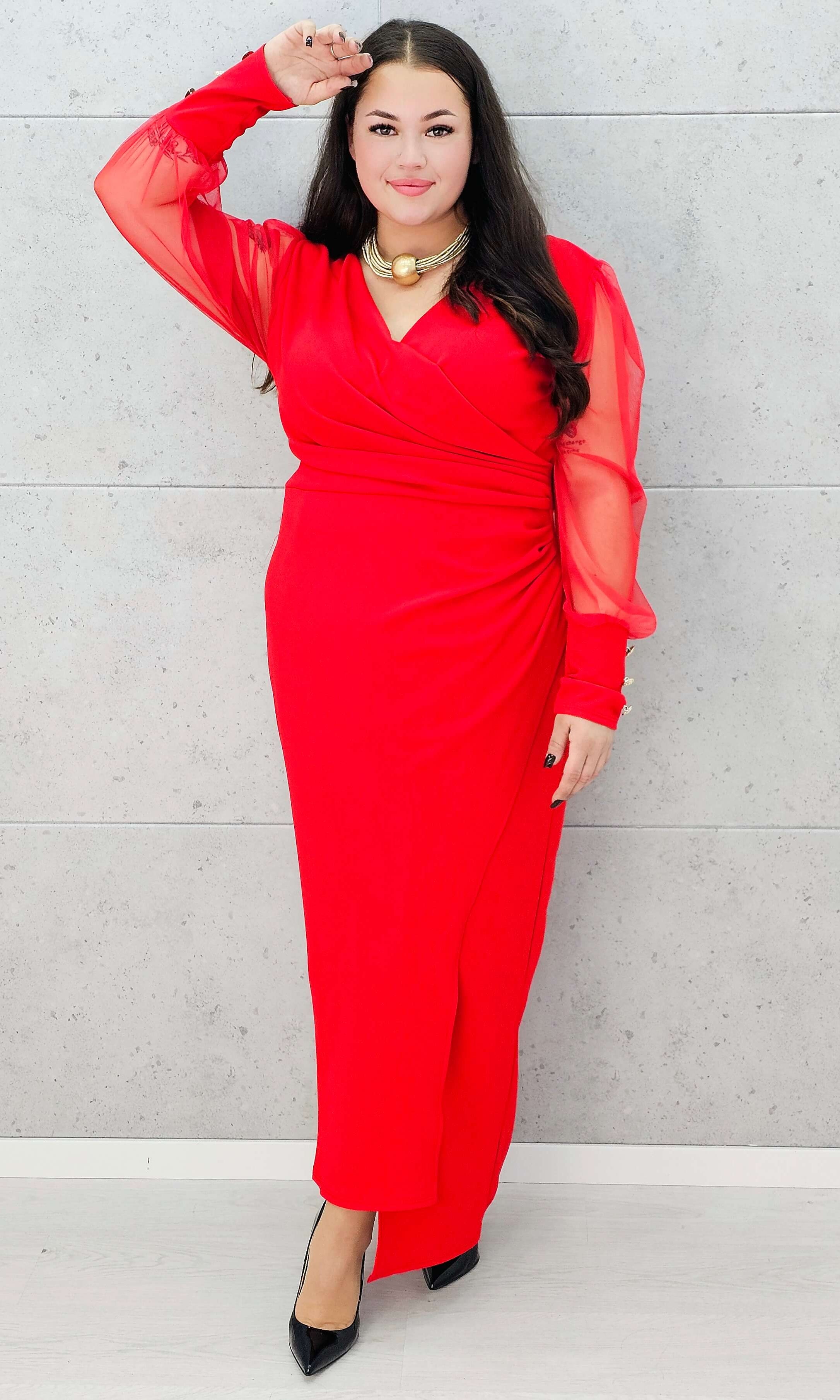 Elegancka sukienka maxi plus size Stylowa XL