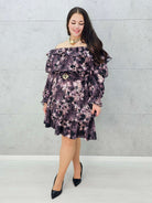 elegancka sukienka hiszpanka plus size z falbanami – detale