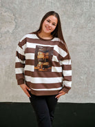 Biała bluza plus size z nadrukiem – modna bluza damska z motywem słodkości Stylowa XL