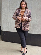 Marynarka w panterkę Stylowa XL