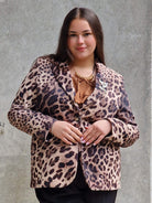 Marynarka w panterkę Stylowa XL