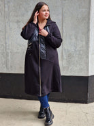 Długa bluza z kapturem i suwakiem Stylowa XL