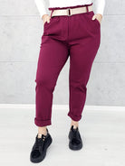 Spodnie z paskiem Stylowa XL