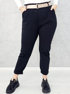 Spodnie z paskiem Stylowa XL