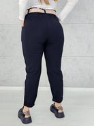 Spodnie z paskiem Stylowa XL