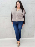 Kamizelka StylowaXL z miękkiego moheru – ciepła i puszysta kamizelka plus size Stylowa XL