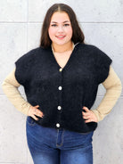 Kamizelka StylowaXL z miękkiego moheru – ciepła i puszysta kamizelka plus size Stylowa XL