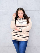 Bluza z kapturem i motywem motyla Stylowa XL