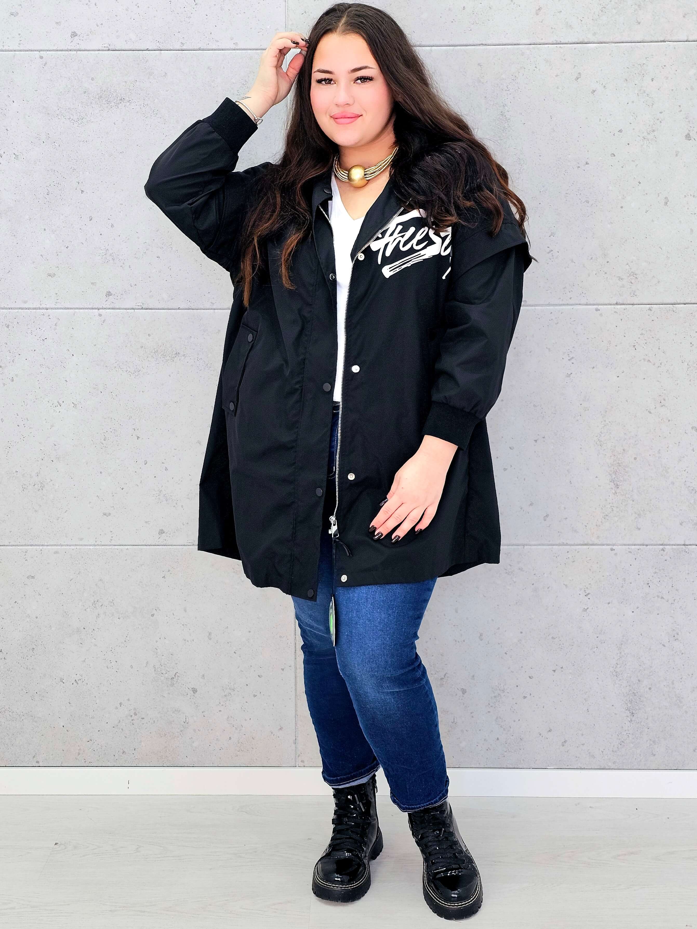 Kurtka z nadrukiem freestyle Stylowa XL