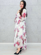 Sukienka z Siateczkowym Wykończeniem Plus Size StylowaXL – Romantyczna Elegancja i Lekkość Stylowa XL