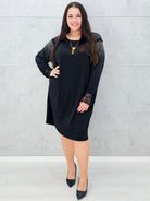 Sukienka z koronką i cyrkoniami – elegancka sukienka plus size Stylowa XL