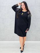 Sukienka z koronką i cyrkoniami – elegancka sukienka plus size Stylowa XL