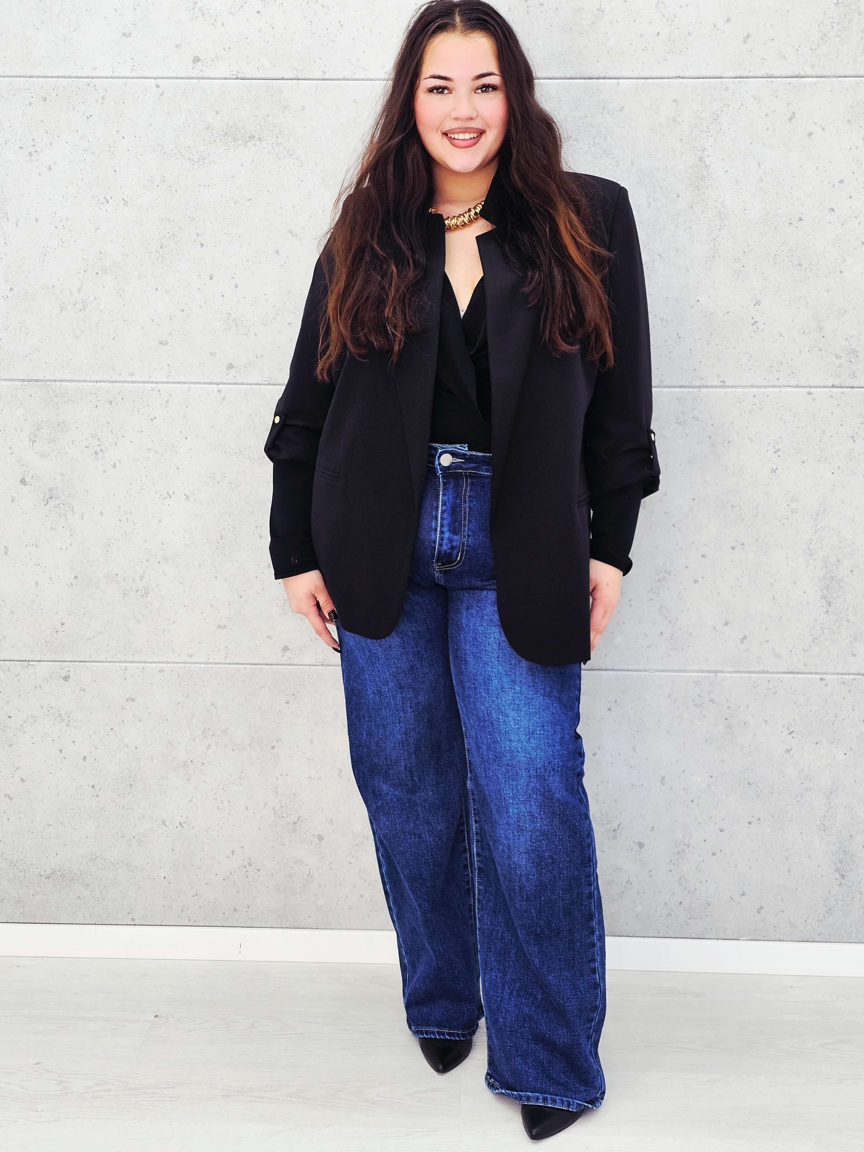 Marynarka czarna w całości 