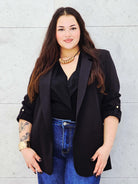 Marynarka czarna  od przody 