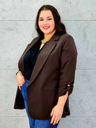 Marynarka czekoladowa 