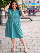 Bawełniana sukienka koszulowa Stylowa XL