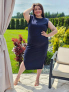 Bawełniana sukienka midi Stylowa XL