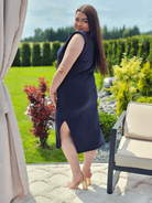 Bawełniana sukienka midi Stylowa XL