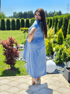 Bawełniana sukienka z asymetrycznym dołem Stylowa XL