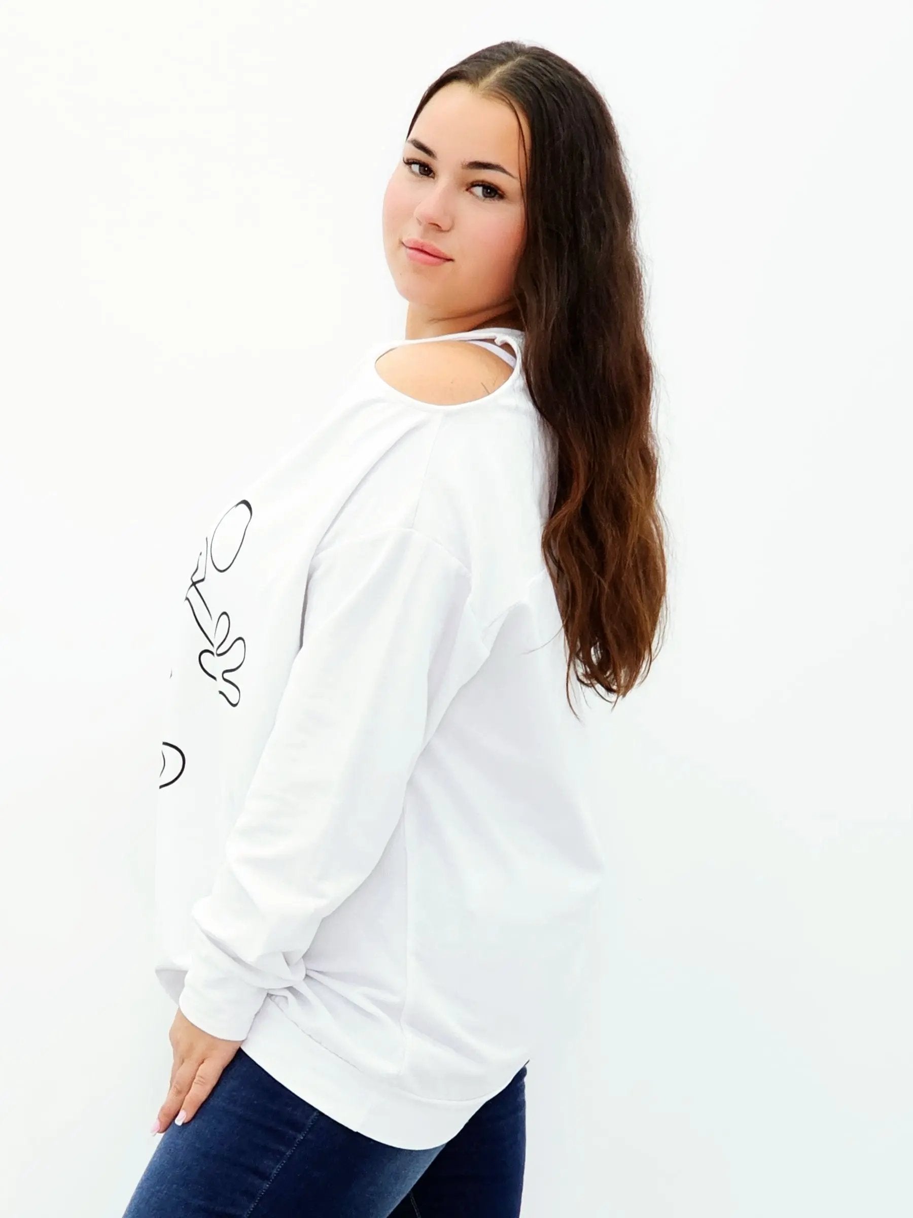 Bluza Damska z Nadrukiem Stylowa XL