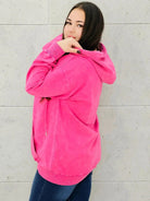 Bluza z efektem sprania z kapturem – moda dla kobiet plus size Stylowa XL