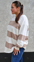 Bluza oversize w szerokie pasy Stylowa XL