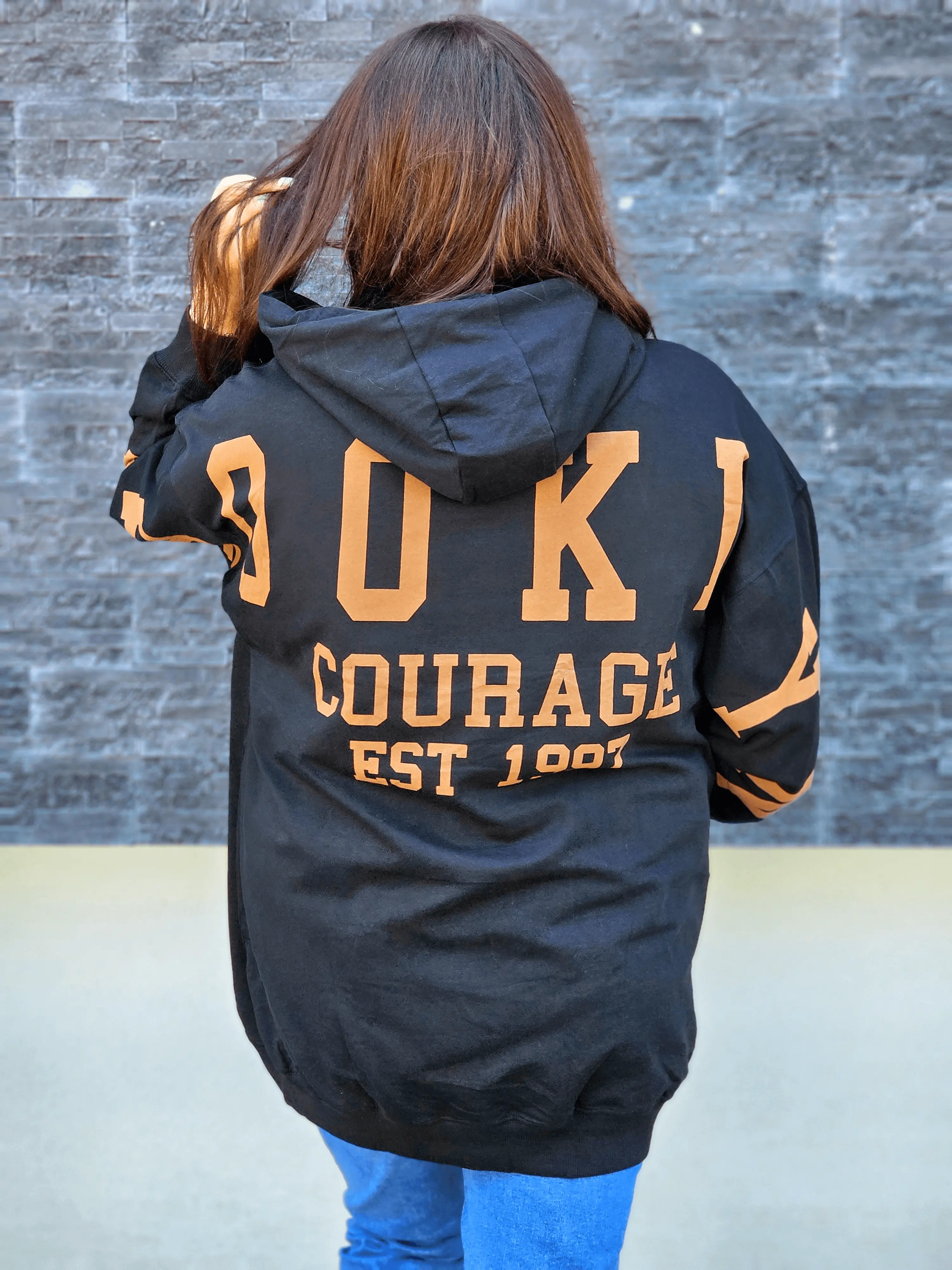 Bluza oversize z nadrukiem Stylowa XL