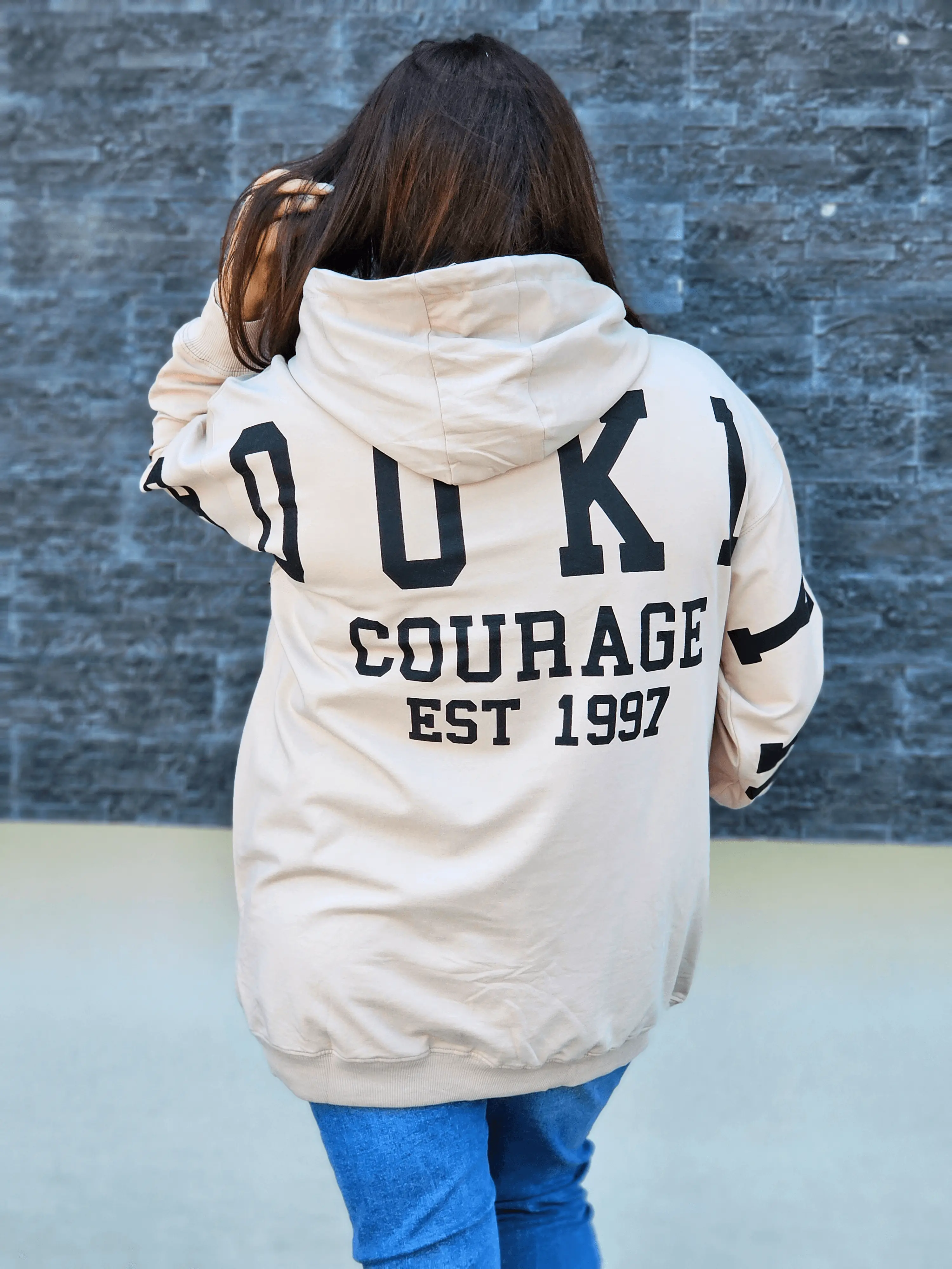 Bluza oversize z nadrukiem Stylowa XL