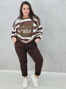 Bluza plus size CHOCOLATE – modna, wygodna, idealna na co dzień | Stylowa XL Stylowa XL