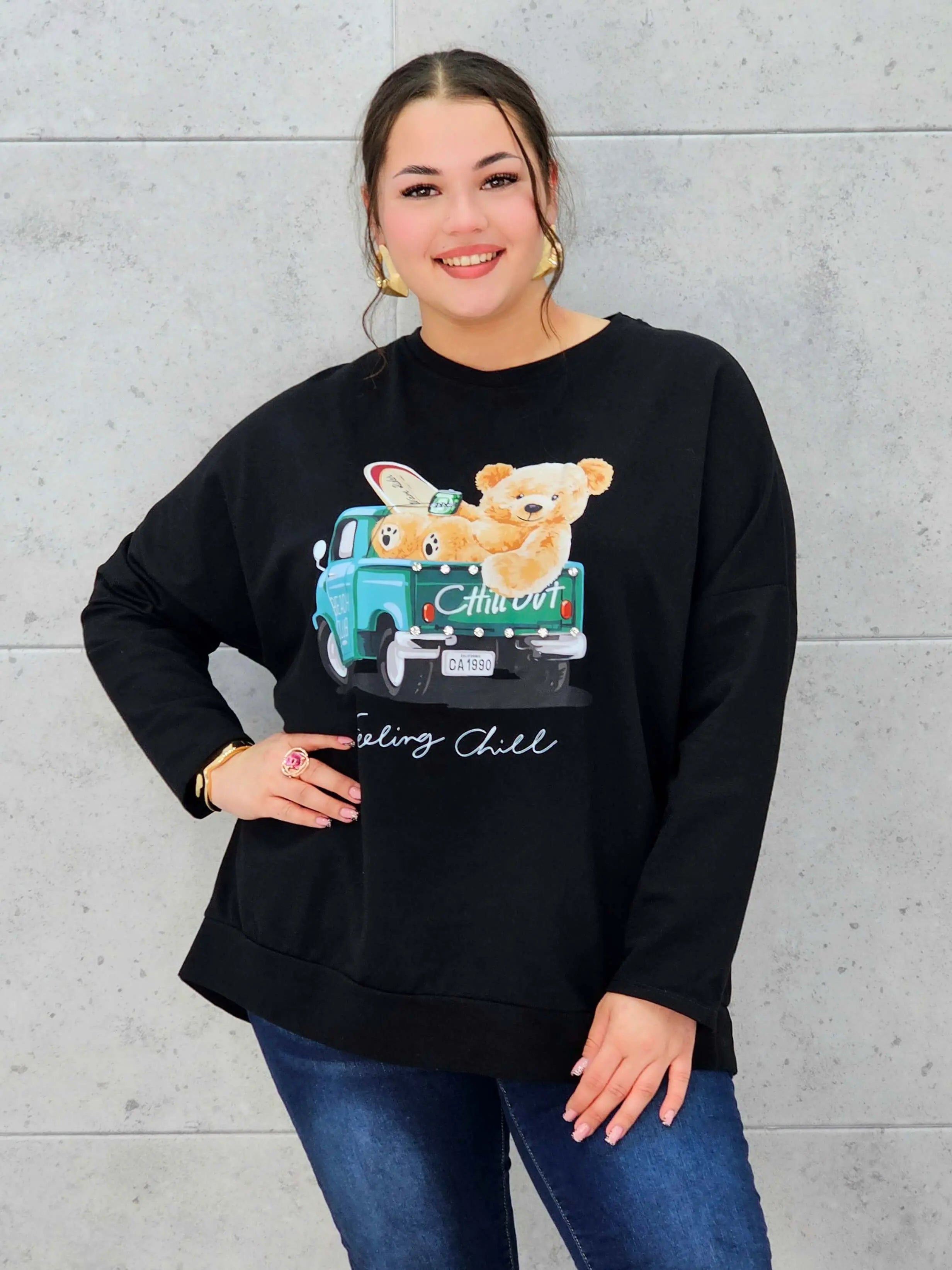 Bluza plus size StylowaXL z misiem – wygoda i styl w kobiecym wydaniu Stylowa XL