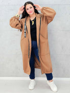 Bluza plus size – modna, oversize’owa bluza z kapturem XXL na chłodniejsze dni Stylowa XL