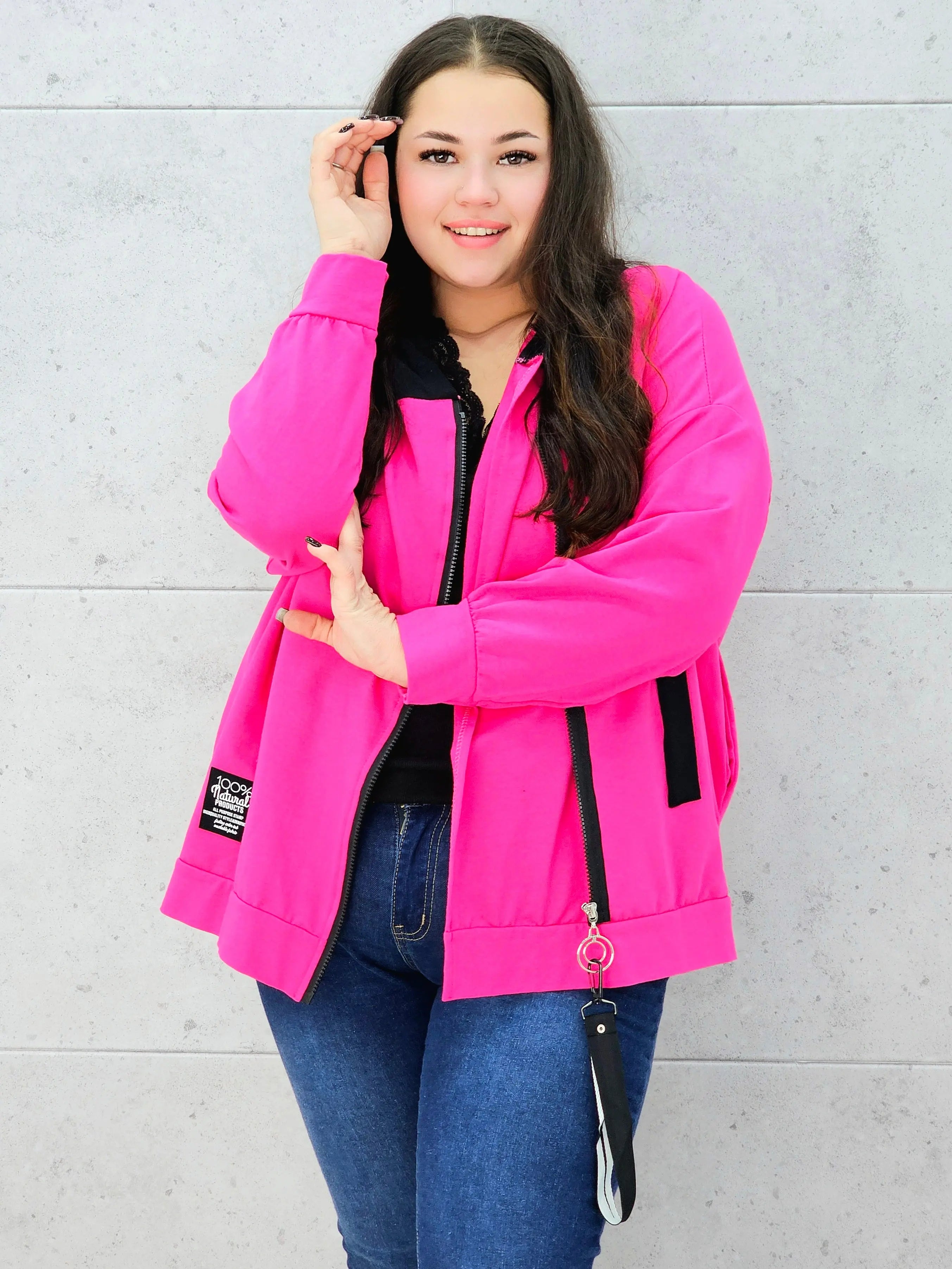 Bluza przodem rozpięta 