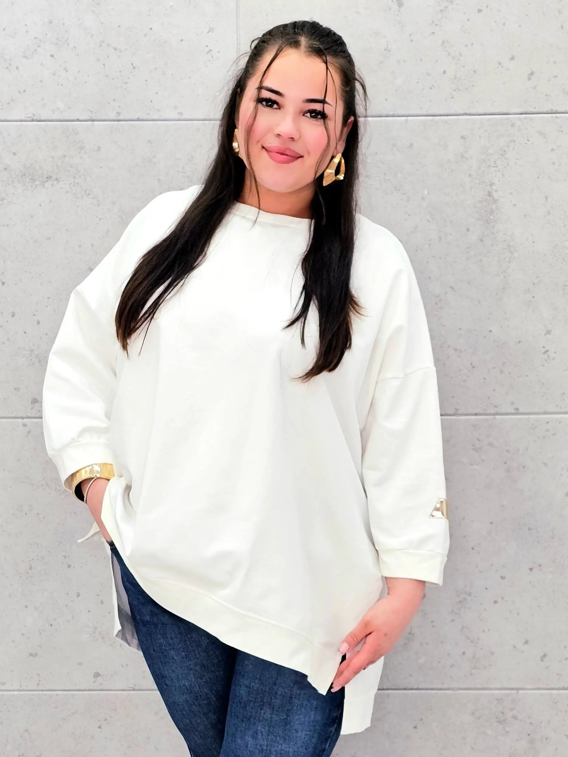 Bluza plus size oversize dla kobiet – wygodna bluza XXL idealna na każdy dzień Stylowa XL