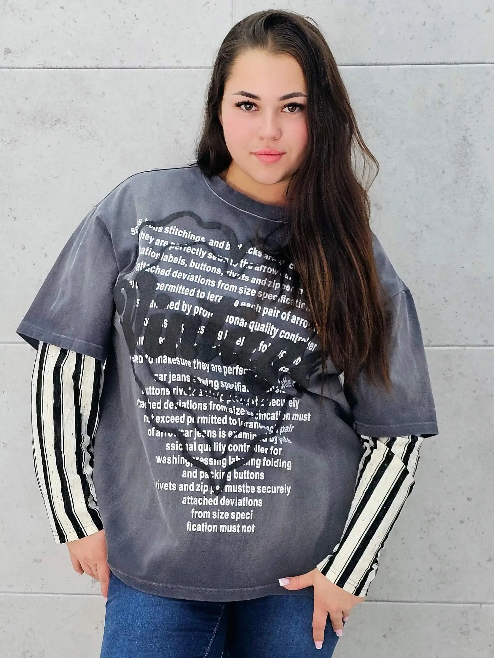 Bluza plus size w casualowym stylu – modna odzież XXL dla kobiet Stylowa XL